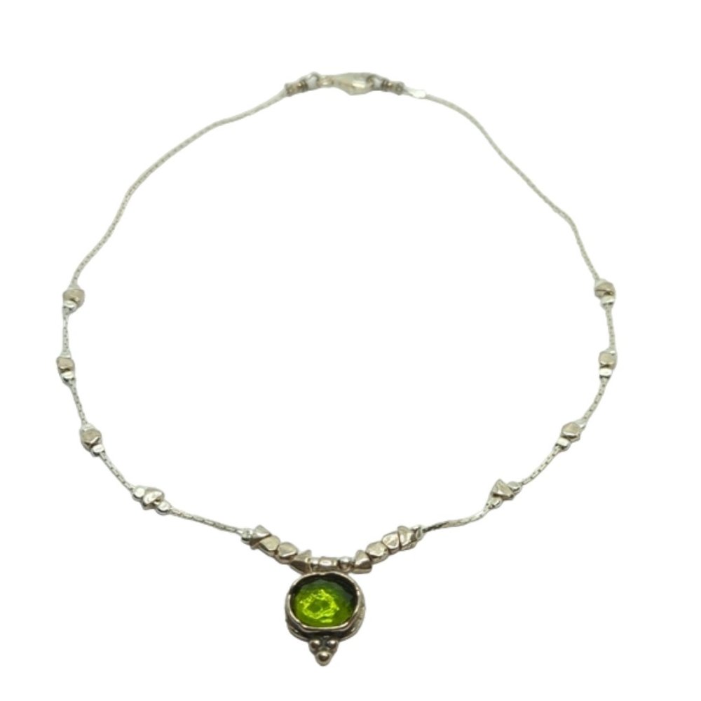 Silpada Silver Daintree Necklace, Earrings - Green Quartz - Picture 3 of 5